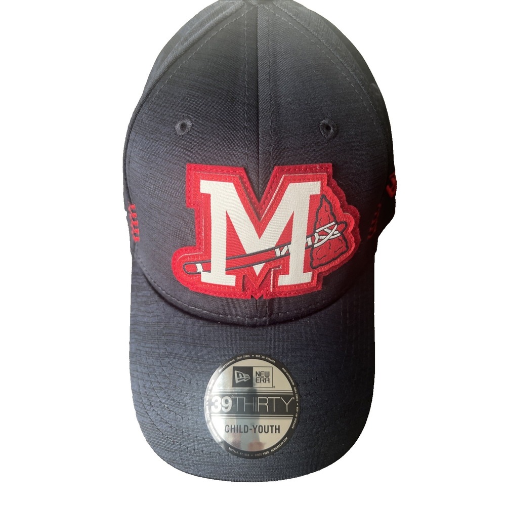 Mississippi‎ Braves MILB NEW Era 39Thirty 2024 Flex-Fit Hat Navy Child Youth NWT